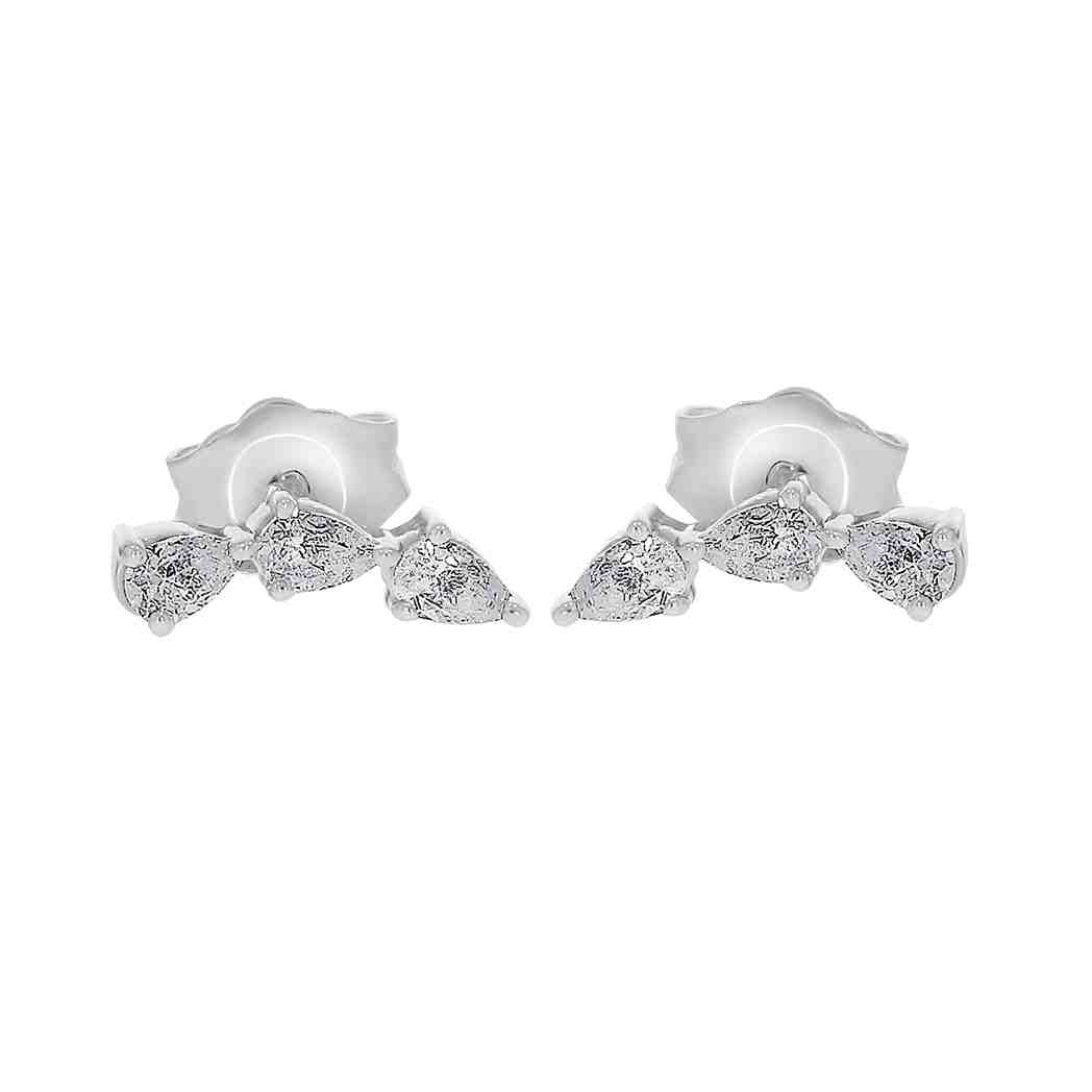 Pear Shape Diamond Stud Earrings ER22216A